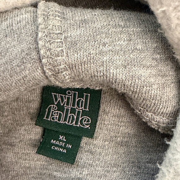 Wild Fable Heather Gray Hoodie - Picture 2 of 2